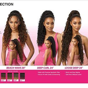 Outre Ponytail Pretty Quick Deep Curl 24" (1B)